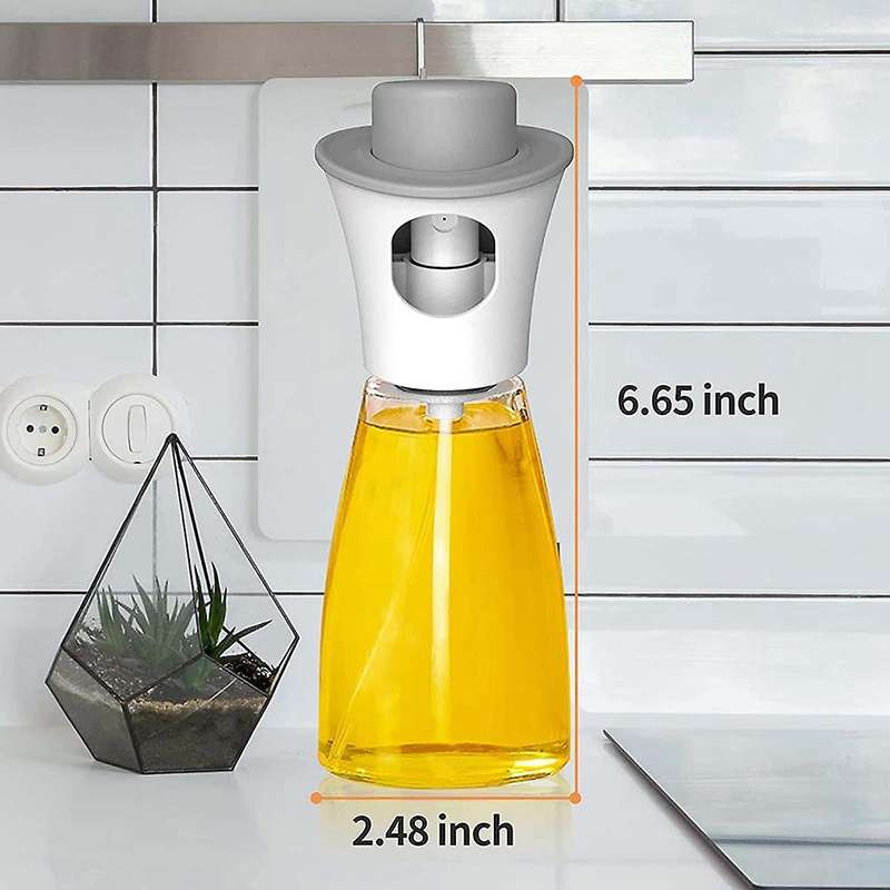 Cooking Olive Oil Sprayer 180ml Oil Bottle for Salad/bbq/baking,white