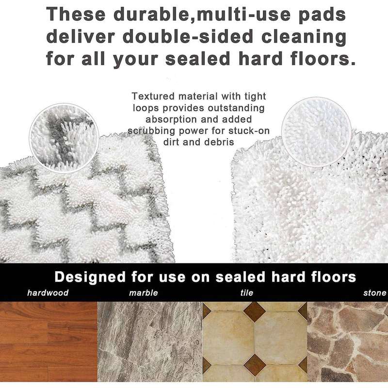6pack Mop Pads for Bissell Poweredge and Powerforce 2078, 2165 Series