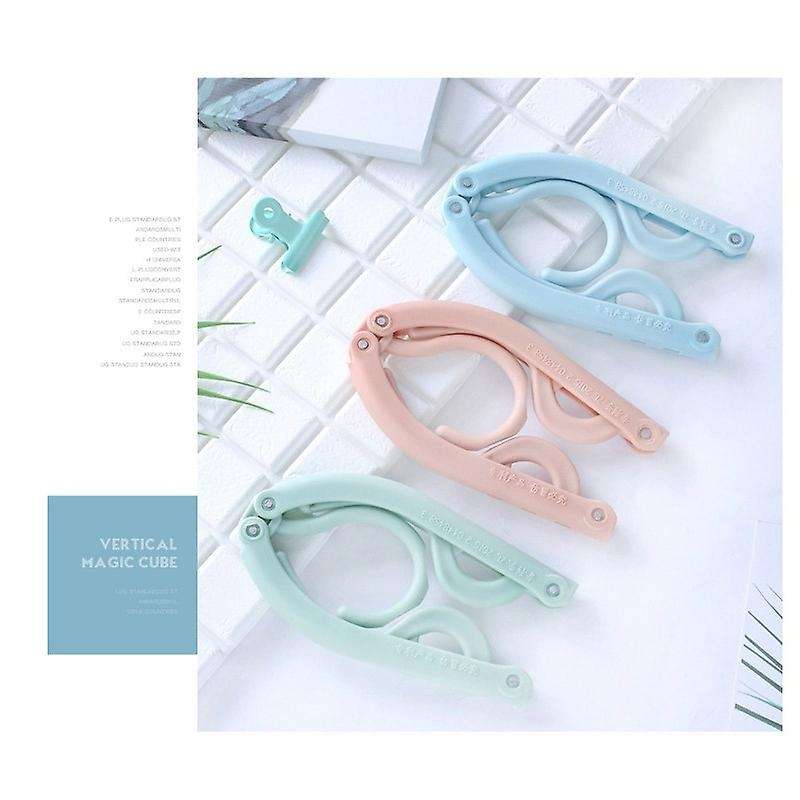 20pcs Multifunctional Portable Travel Folding Clothes Hanger Portable