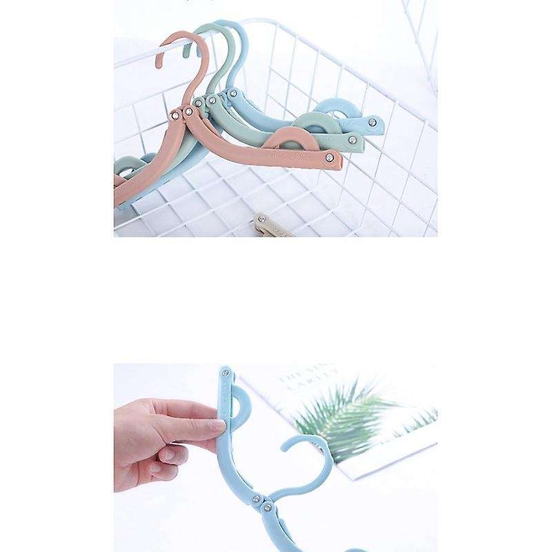20pcs Multifunctional Portable Travel Folding Clothes Hanger Portable