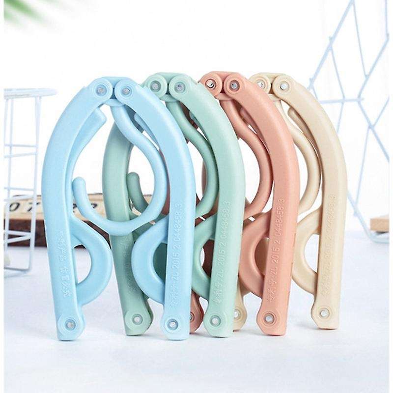 20pcs Multifunctional Portable Travel Folding Clothes Hanger Portable