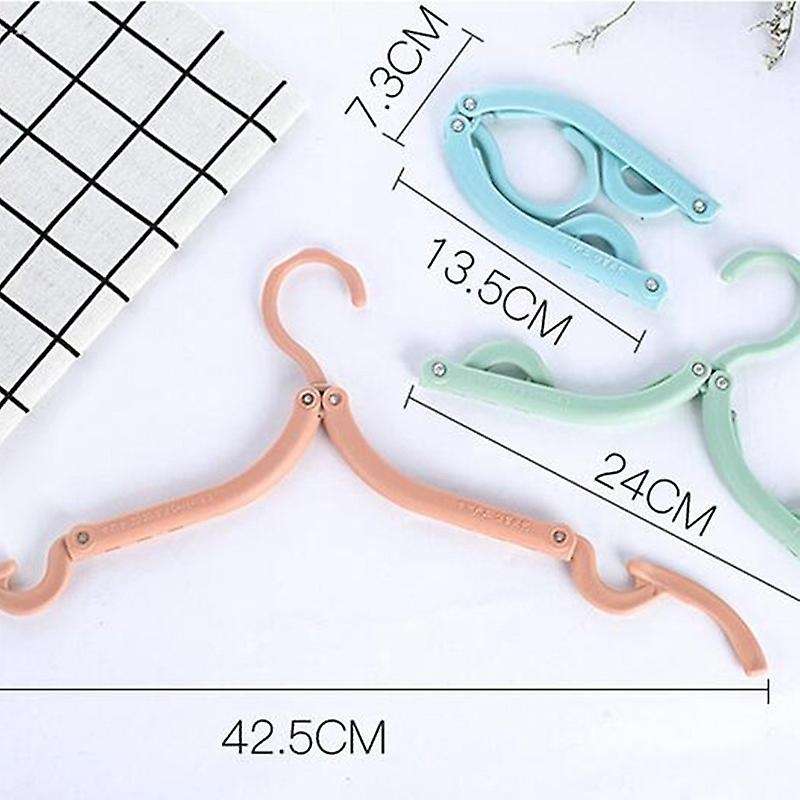 20pcs Multifunctional Portable Travel Folding Clothes Hanger Portable
