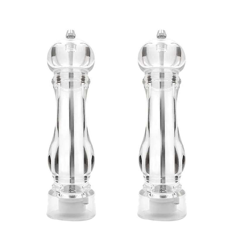 2 Pack Salt and Pepper Grinder Mill Set for Whole Peppercorn and Salt