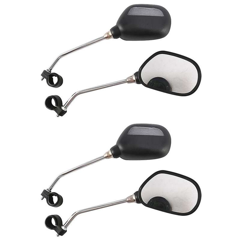 2 Pair Bike 360rotation Rearview Mirror Wide Angle Handlebar Mirror