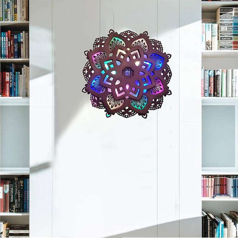 Mandala Yoga Room Night Light for Yoga Room Home Festival Decor