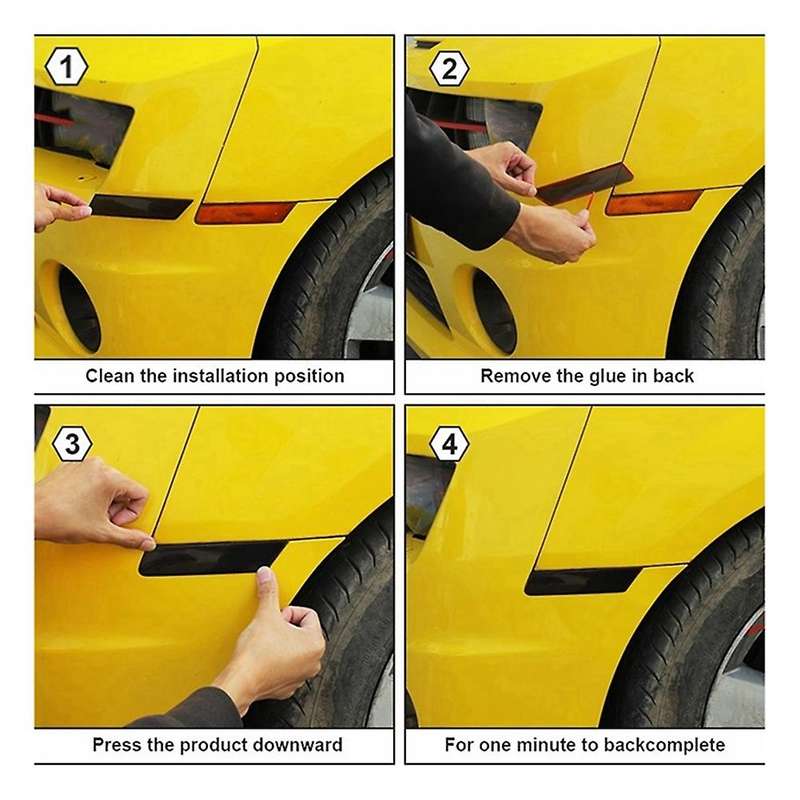 Car Wheel Eyebrow Light Lamp Decoration Cover Stickers
