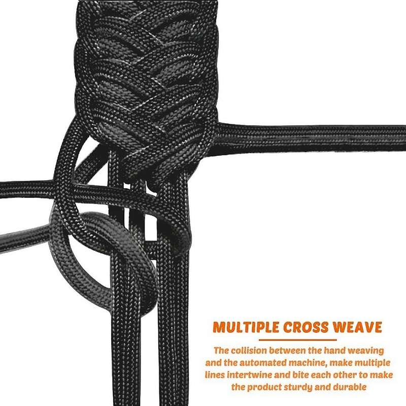 Paracord Door Limiting Straps, Door Limit Footman Loop Bracket, Black