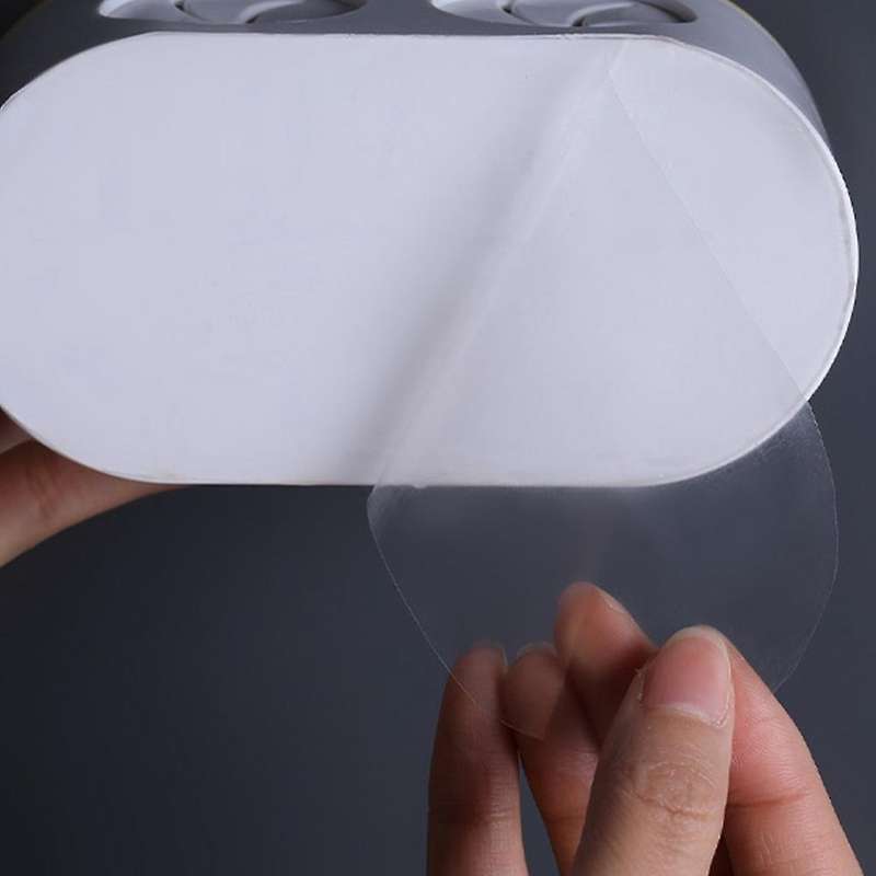 Double Hole Toothbrush Rack Punch-free Toothbrush Storage Rack