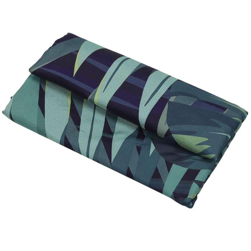 Green Shower Curtain Leaves Printing Pattern Plant Pattern Polyester