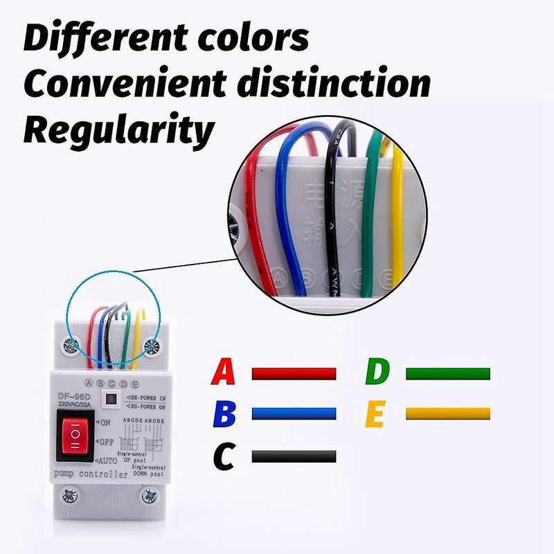 Df-96d Automatic Water Level Controller Switch 20a 220v 2m Wires