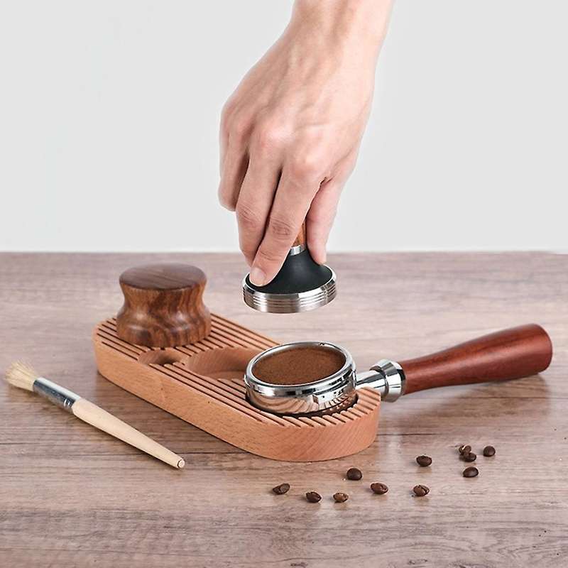Coffee Press Handle Holder Solid Wood 58mm Machine Handle Base