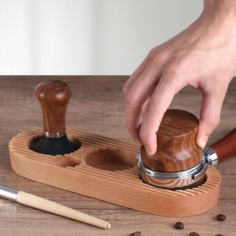 Coffee Press Handle Holder Solid Wood 58mm Machine Handle Base
