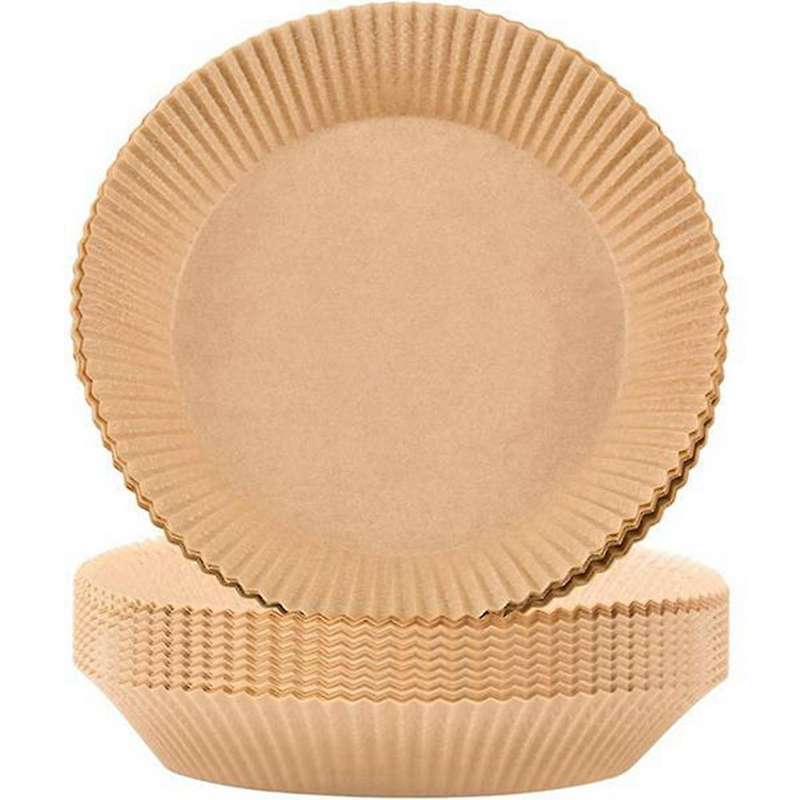 250pcs Air Fryer Liner,non-stick Air Fryer Baking Paper, Natural