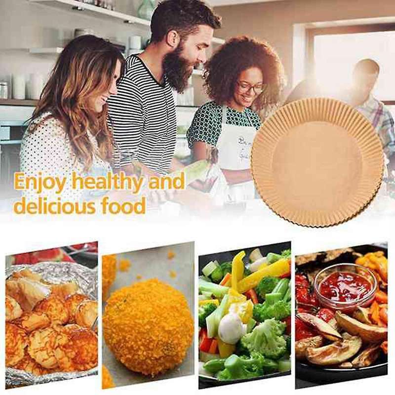 250pcs Air Fryer Liner,non-stick Air Fryer Baking Paper, Natural