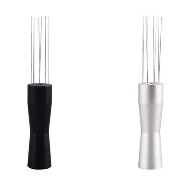 2pcs Walnut Base Coffeeware Espresso Coffee Cloth Powder Needle