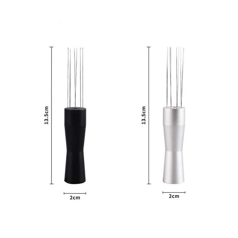 2pcs Walnut Base Coffeeware Espresso Coffee Cloth Powder Needle