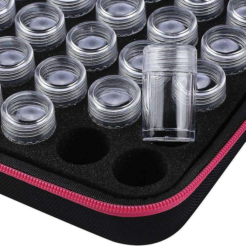 30 Slots Diamond Container Art Craft Organizer 30 Plastic Jars