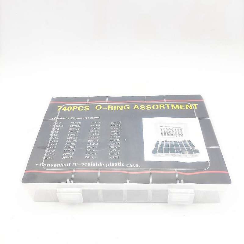 740pcs Nbr Seal Ring Kit Nitrile Rubber Sealing Ring with 4 Tools