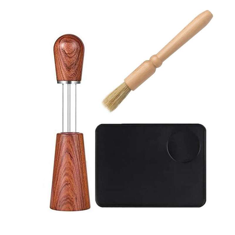 Espresso Coffee Stirrer with Coffee Mat and Bursh, for Espresso A
