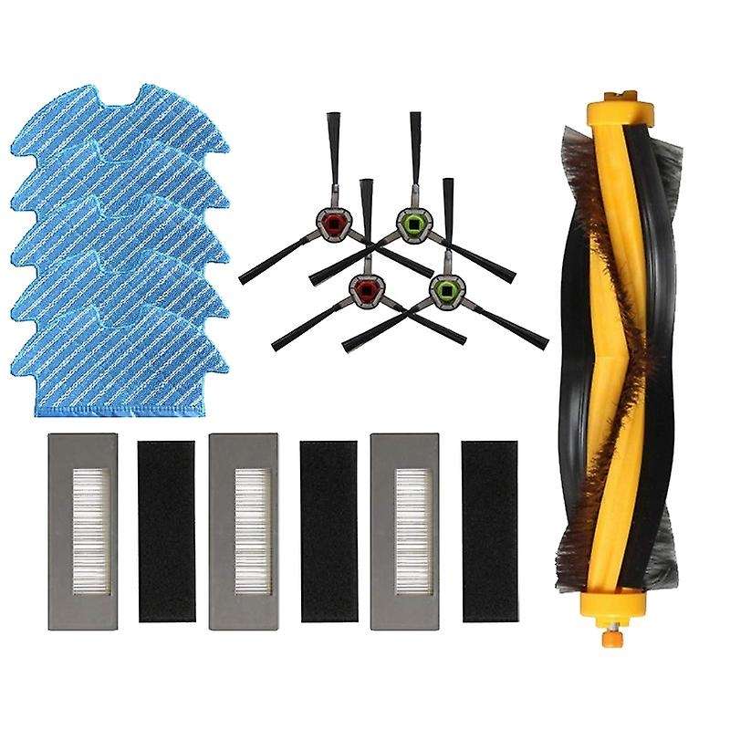 Main Side Brush Filter Mopping Cloth Kit for Ecovacs Deebot Ozmo 900