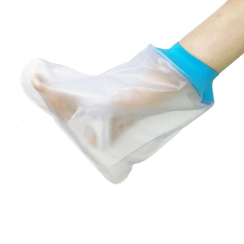 2x Watertight Foot Protector Bathing Waterproof Cover for Shower Leg