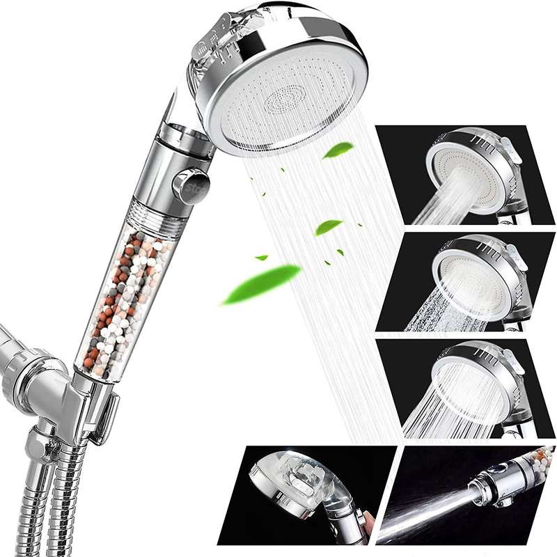 Shower Head Hand for Higher Water Pressure with Water Filter Function