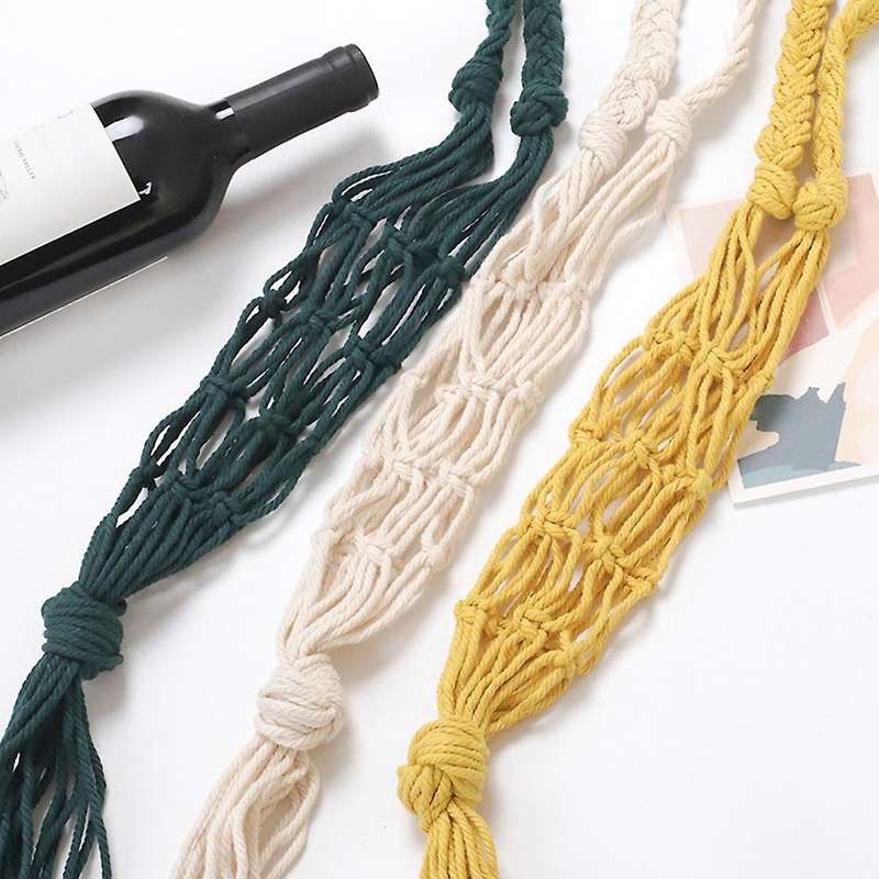 3pcs Mesh Tote Bag Reusable String Wine Storage Handbag Totes
