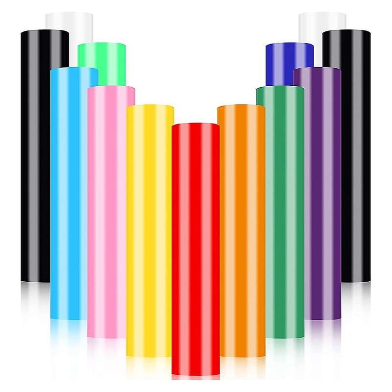 Black White Htv Vinyl Assorted Colors Iron On Vinyl for Cricut