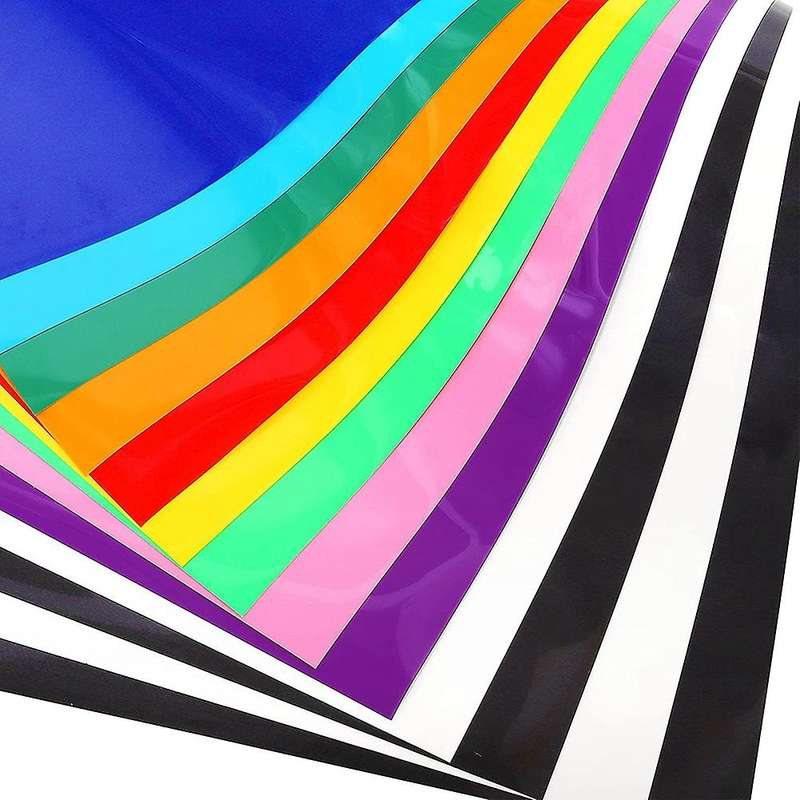 Black White Htv Vinyl Assorted Colors Iron On Vinyl for Cricut