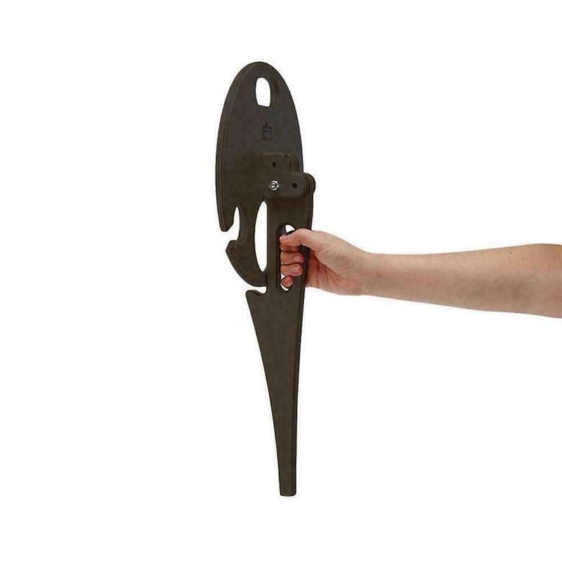 Outdoor Wine Table Portable Picnic Table Wine Glass Rack Black