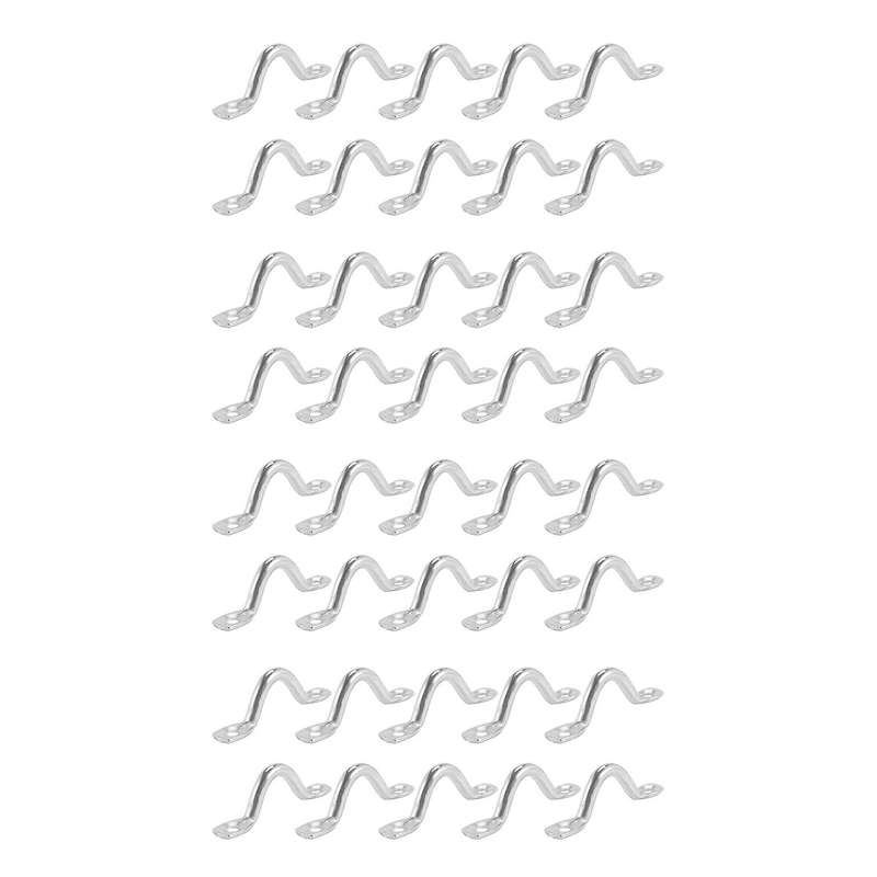 Pack Of 40 Pad Eye, Eye Straps, Tie Down, for Kayak Canoe Rigging