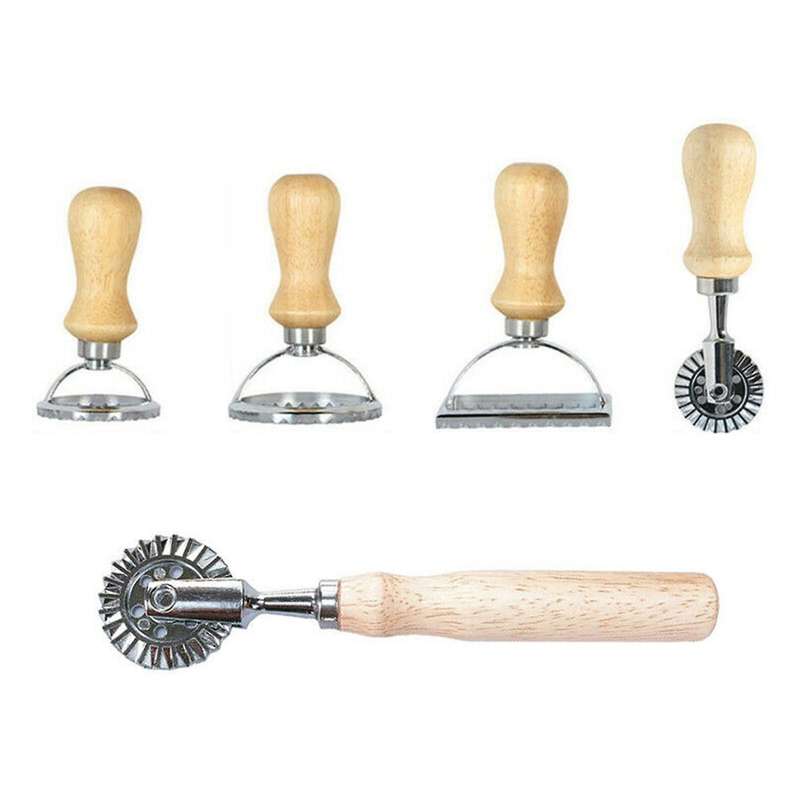 Dumpling Mould Ravioli Cutter Pizza Dough Press Round Square Roller