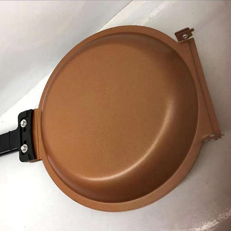 Home Double-sided Frying Pan with Heat-resistant Handle Kitchen Tools