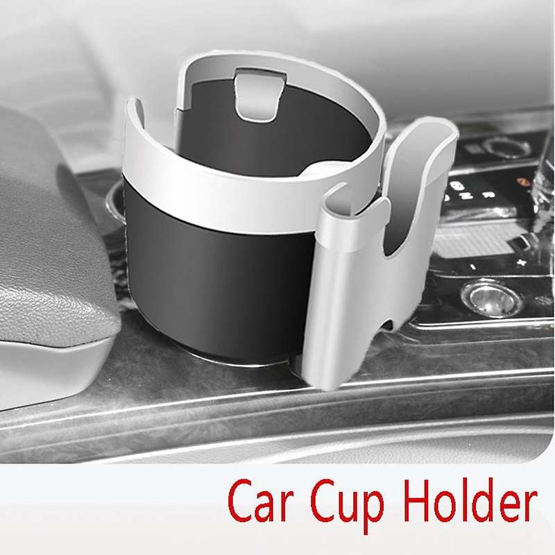 Car Cup Holder Air Vent Outlet Drink Coffee Bottle Holder Can Silver