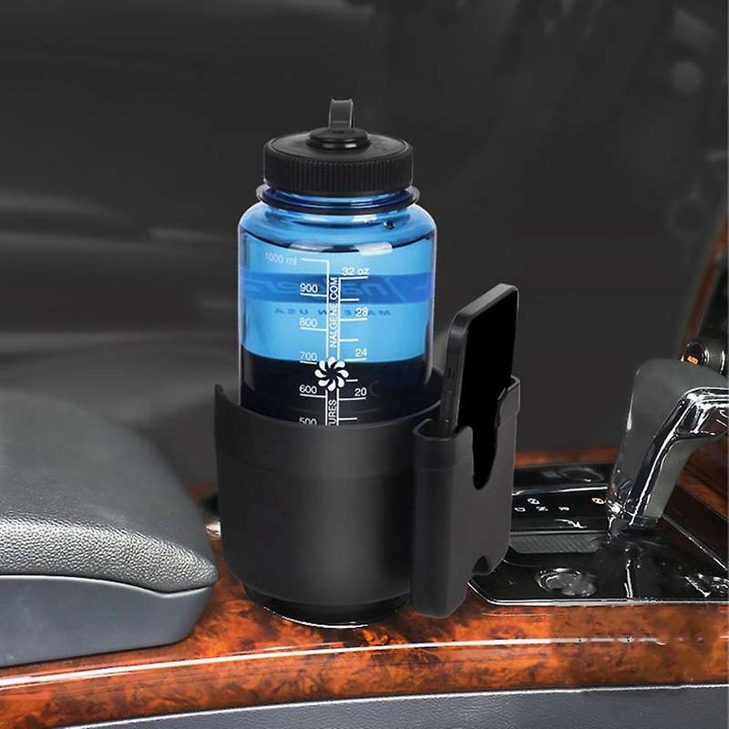 Car Cup Holder Air Vent Outlet Drink Coffee Bottle Holder Can Silver