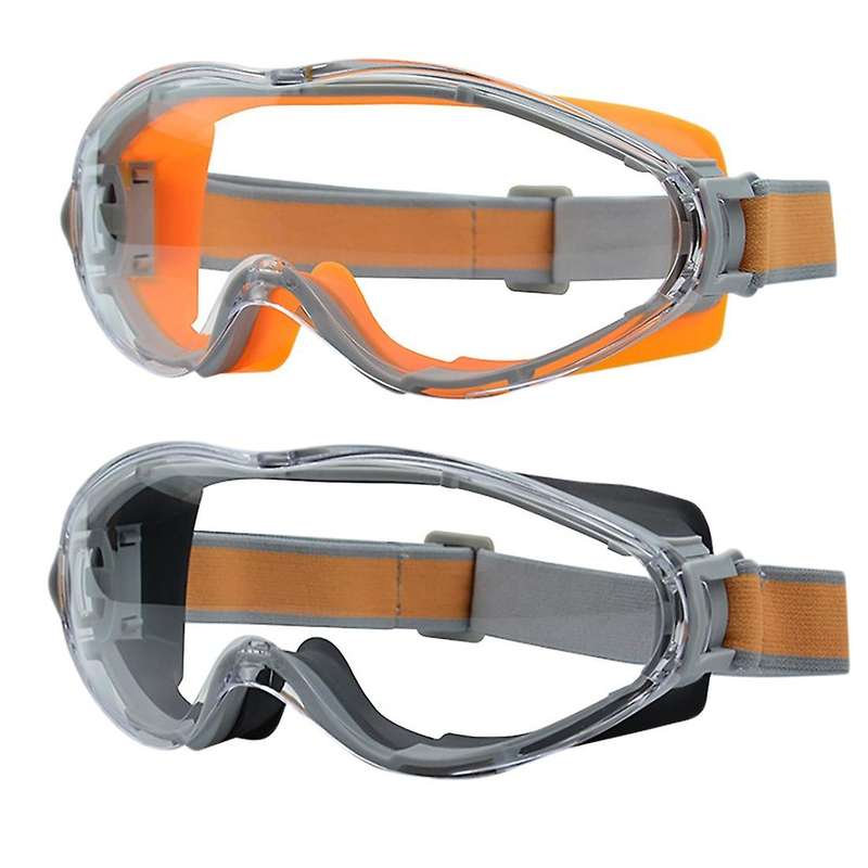 2pcs Safety Glasses Protective Goggles for Working Riding Skiing