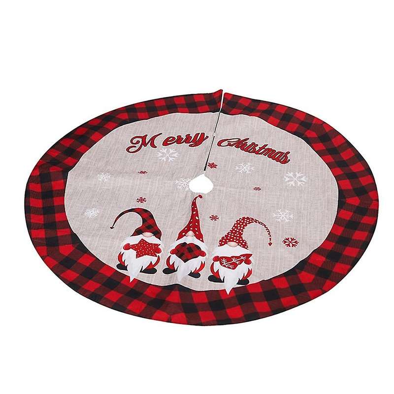 Christmas Tree Decor 122cm Forest Man Skirt Bottom Apron Dress Up,a