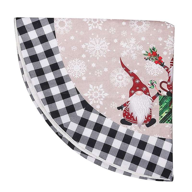 Christmas Tree Decor 122cm Forest Man Skirt Bottom Apron Dress Up,a