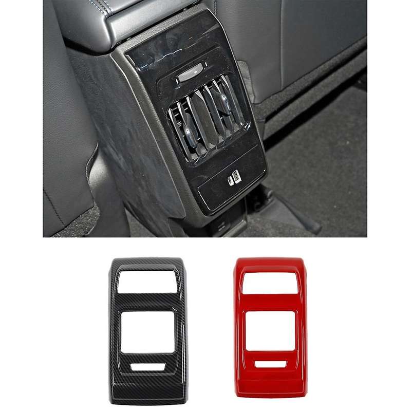 For Jeep Compass 2021 2022 Car Rear Air Vent Cover,carbon Fiber+black