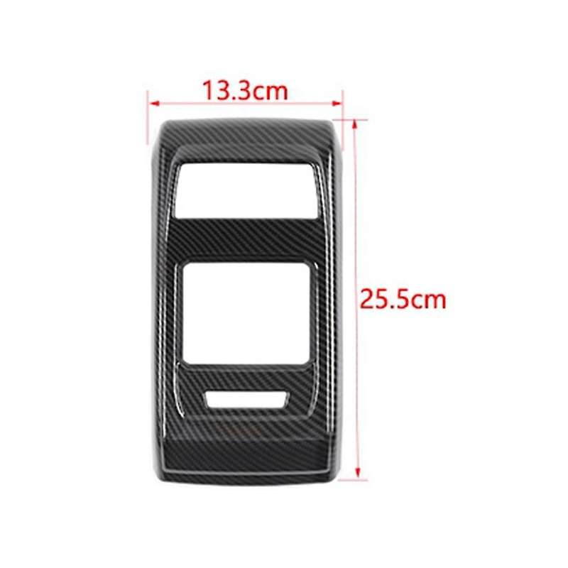 For Jeep Compass 2021 2022 Car Rear Air Vent Cover,carbon Fiber+black