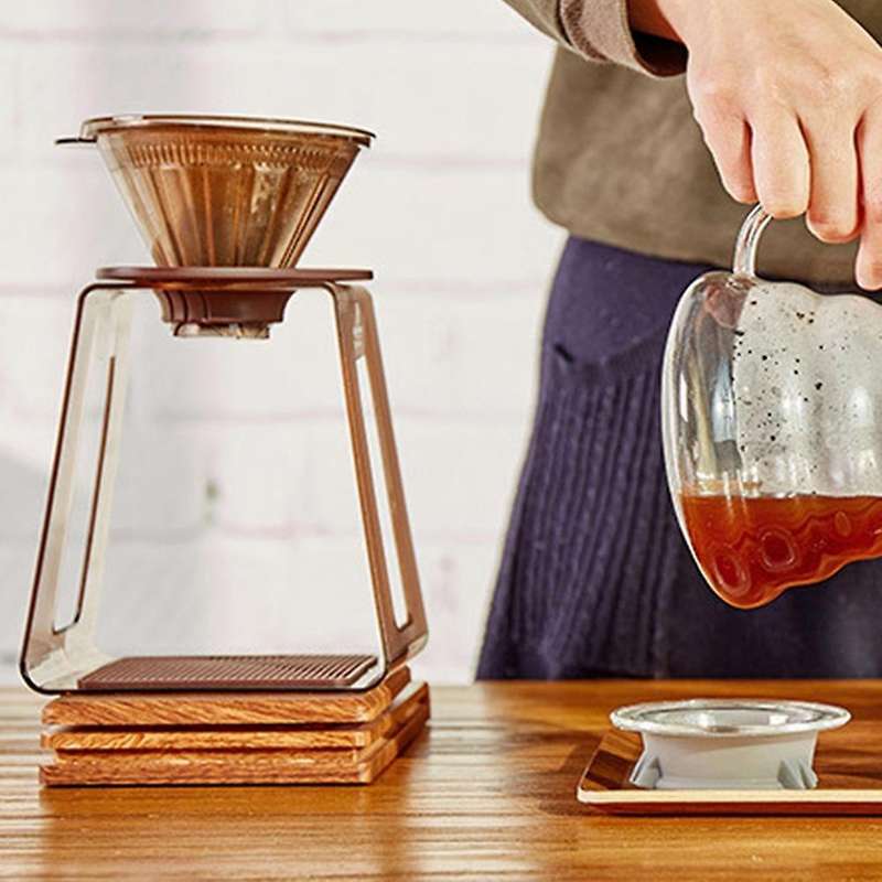 Hand Coffee Holder Simple Coffee Filter Cup Holder Acrylic Coffee Pot