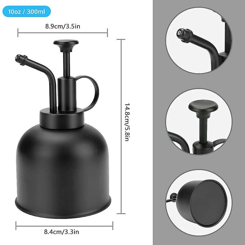Plant Mister,stainless Steel Plant Mister Spray Bottle,black