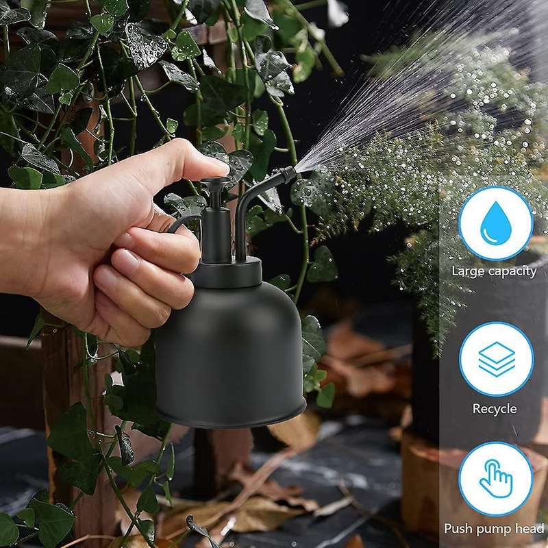 Plant Mister,stainless Steel Plant Mister Spray Bottle,black