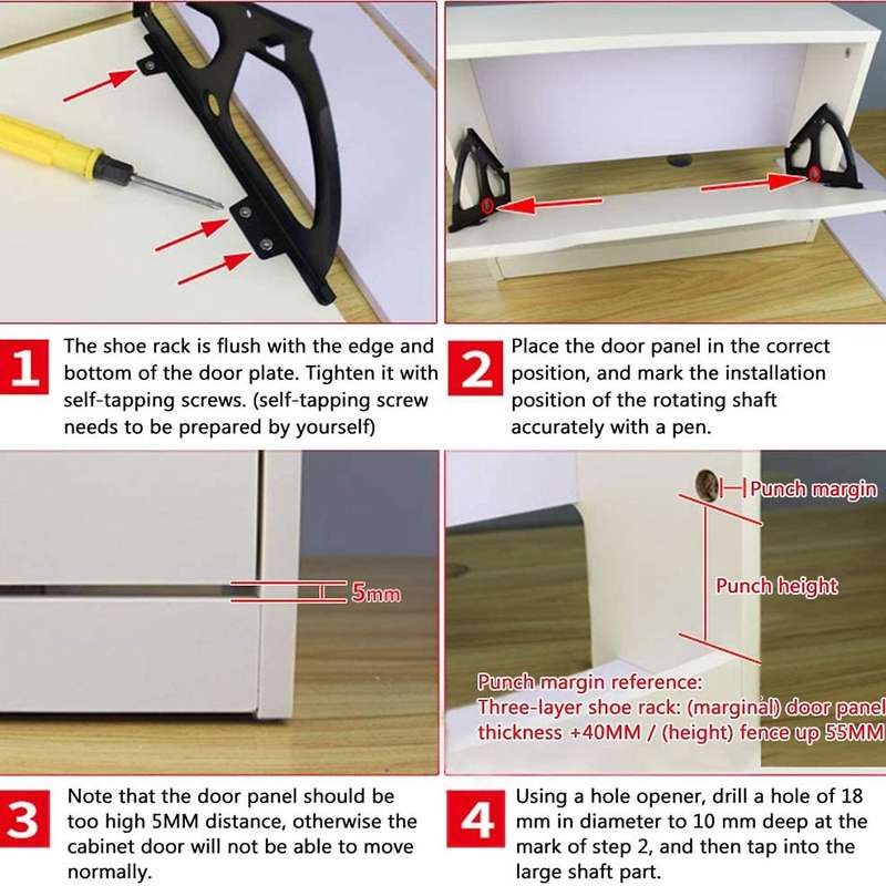 Stainless Steel Hinge Shoes Drawer Cabinet Skeleton Support (3 Layer)