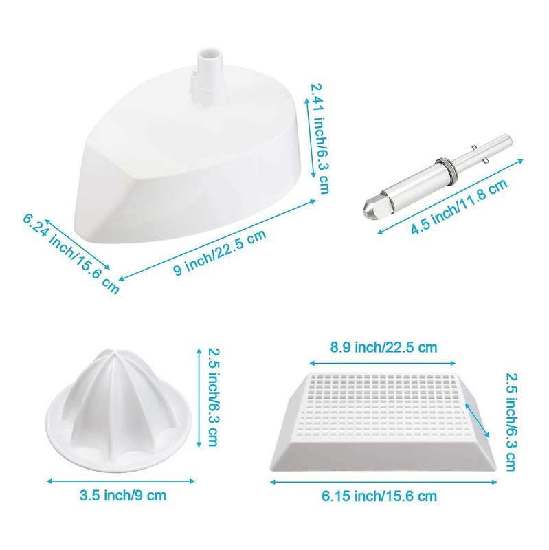 4pcs Citrus Fruit Juicer Attachment for Kitchenaid Vertical Mixer Aid