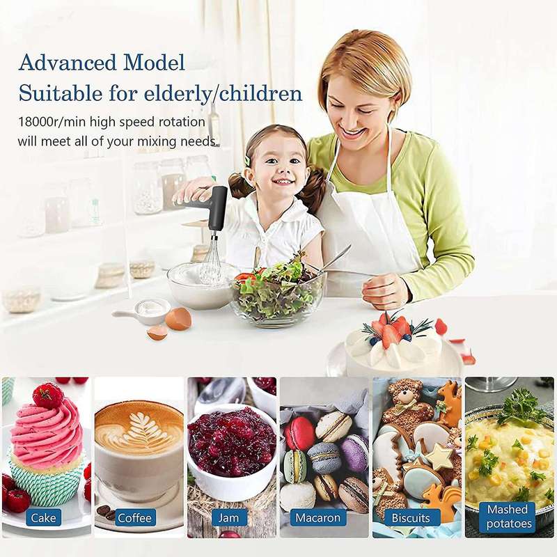 Hand Mixer Electric Wireless,usb Rechargeable,for Baking,for Egg