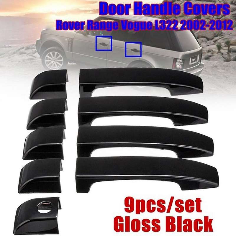 9pcs Car Door Handle Cover for Land Rover Range Vogue L322 2002-2012