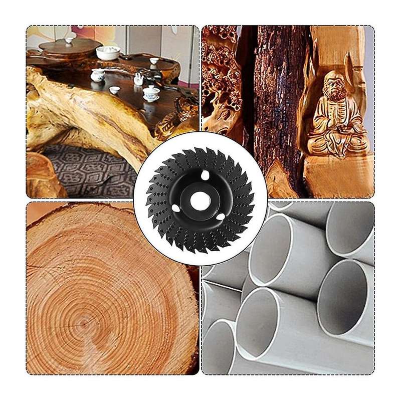 2 Pack Wood Carving Disc for Angle Grinding Wheel Wooden Disc Angle