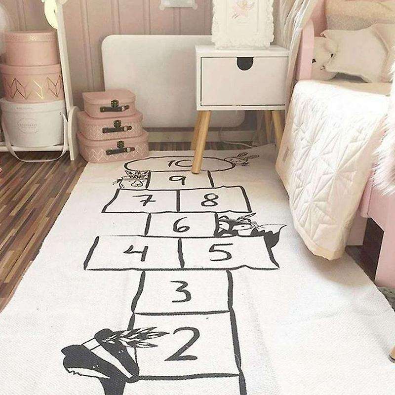 Baby Hopscotch Game Mat Kids Activity Play Gym Mats Cartoon Printing