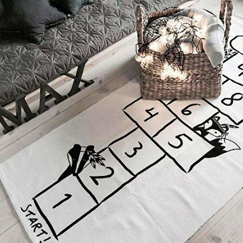 Baby Hopscotch Game Mat Kids Activity Play Gym Mats Cartoon Printing